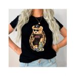 Tricou Dama Negru "King of skate" Engros