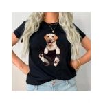 Tricou Dama Negru "Labrador" Engros