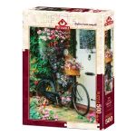 Puzzle Bicycle &amp; Flowers, 500 piese