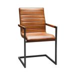 Scaun de birou si bucatarie din piele naturala, model indu wave