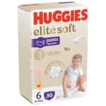 Huggies scutece copii chiloței Elite Soft Mega 6, 15-25 kg, 30 buc