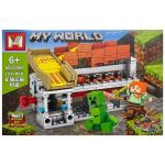 Set de constructie Minecraft 4 in 1 My World, 291 piese