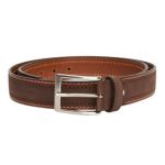 Curea Celio de Piele Maro cu Contrast