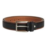 Curea Celio de Piele Neagra cu Contrast