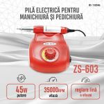 Freza electrica ZS-603 45W 35000 rpm, Rosu