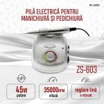 Freza electrica ZS-603 45W 35000 rpm, Silver