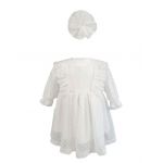 Rochie botez cu bentita culoare alba, en-gros