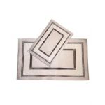 Set covoare baie 2 piese, antiderapante, 60x100/ 40x60 cm Engros