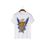 Tricou Barbati Alb "Angel Pizza" Engros