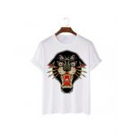 Tricou Barbati Alb "Daemon Panther" Engros