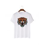 Tricou Barbati Alb "Flash Tiger" Engros