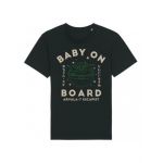 Tricou Barbati Negru "Baby On Board" Engros