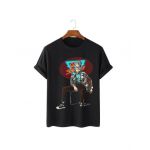 Tricou Barbati Negru "Badass Rick" Engros