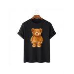 Tricou Barbati Negru "Censored bear" Engros