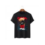 Tricou Barbati Negru "Cool bear" Engros