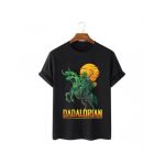 Tricou Barbati Negru "Dadalorian" Engros