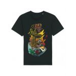Tricou Barbati Negru "Death By Ramen" Engros