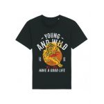 Tricou Barbati Negru "Good Life" Engros