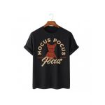 Tricou Barbati Negru "Hocus Pocus" Engros