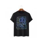 Tricou Barbati Negru "Horror Vibes" Engros