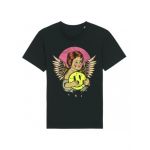 Tricou Barbati Negru "Little Angel" Engros