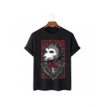 Tricou Barbati Negru "Psycho Beast" Engros