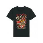 Tricou Barbati Negru "Ramen Sneakers" Engros