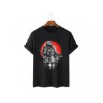 Tricou Barbati Negru "Samurai Kong" Engros