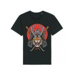 Tricou Barbati Negru "Samurai Tiger" Engros