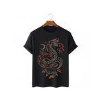 Tricou Barbati Negru "Snake" Engros