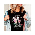 Tricou Dama Negru "The will to power" Engros