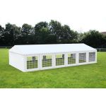 Cort Evenimente Economy, PVC alb, 4x12 m - Corturi24