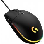 logitech MOUSE G203 LIGHTSYNC  BLACK USB (910-005796)