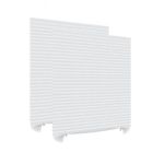 Jaluzea Plisata cu Sistem de Prindere Autoadeziv Glixicom 60 x 150 cm Alba Set 2 Bucati
