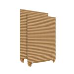 Jaluzea Plisata cu Sistem de Prindere Autoadeziv Glixicom 60 x 150 cm Bej Set 2 buc