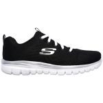 Pantofi sport femei Skechers Get Connected 12615W-BKW, 37, Negru