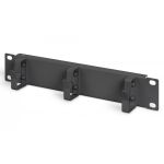 DIGITUS 254 mm (10') 1U cable management panel 3x cable rings, 44x254x50 mm, black (RAL 9005) (DN-10-ORG-1U-B)