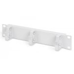 DIGITUS 254 mm (10') 1U cable management panel 3x cable rings, 44x254x50 mm, grey (RAL 7035) (DN-10 ORG-1U)