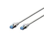 DIGITUS CAT 5e F-UTP patch cord, PVC AWG 26/7, length 15 m, color grey (DK-1522-150)