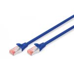 DIGITUS CAT 6 S-FTP patch cord, Cu, LSZH AWG 27/7, length 0.25 m, color blue (DK-1644-0025/B)