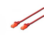 DIGITUS CAT 6 U-UTP patch cord, Cu, LSZH AWG 26/7, length 0.25 m, color red (DK-1617-0025/R)