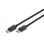 DIGITUS DisplayPort connection cable, DP M/M, 5.0m, w/lock, UHD 8K, Vers. 1.3/1.4, bl (AK-340106-050-S)