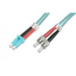DIGITUS FO patch cord, duplex, LC to ST MM OM3 50/125 µ, 5 m (DK-2531-05/3)