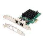 DIGITUS Gigabit Ethernet PCI Express Card, 2-port 32-bit, low profile bracket, Intel chipset (DN-10132)