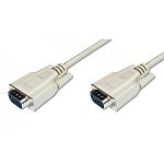 DIGITUS VGA Monitor connection cable, HD15 M/M, 1.8m, 3CF, be (AK-310100-018-E)