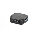 DIGITUS VGA Splitter, 2port, plastic housing 350 MHz, HDSUB 15/M -> 2x HDSUB 15/F, 1080p (DS-41120-1)