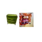 Raft cu trei etajere și cu roți 62/55/29 cm Engros, diverse culori