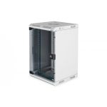 DIGITUS 10' and 19' combi wall mounting cabinet 10U horizontal (10'), 5U vertical (19'), grey (DN-1019)