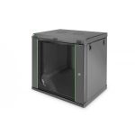 DIGITUS 12U wall mounting cabinet, Dynamic 611x600x450 mm, color black (RAL 9005) (DN-19 12-U-EC-SW)