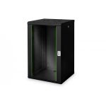 DIGITUS 20U wall mounting cabinet, Unique 998x600x600 mm, color black (RAL 9005) (DN-19 20U-6/6-SW)